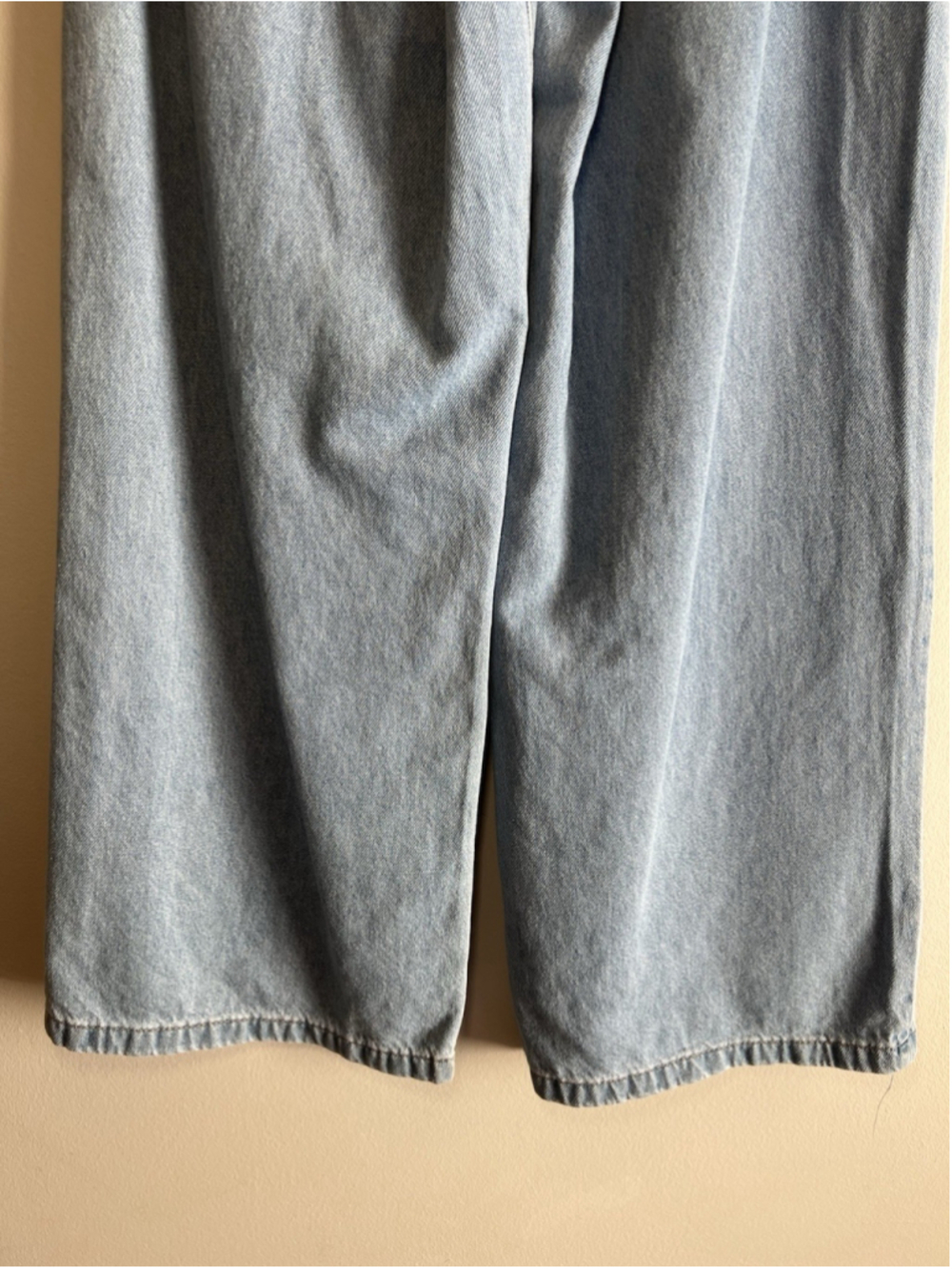 Flying Angel Women's Blue Light Wash Wide Leg High Rise Jeans Size 9/29 - Picture 9 of 16